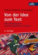 Cover-Bild zum Titel 'Von der Idee zum Text' von 'Helga Esselborn-Krumbiegel'