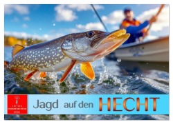 Cover-Bild zum Titel 'Jagd auf den Hecht (Wandkalender 2026 DIN A2 quer), CALVENDO Monatskalender' von 'Roder Roder'