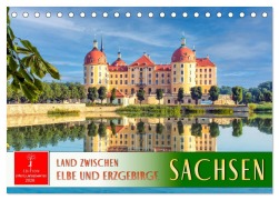 Cover-Bild zum Titel 'Sachsen - Land zwischen Elbe und Erzgebirge (Tischkalender 2026 DIN A5 quer), CALVENDO Monatskalender' von 'Peter Roder'