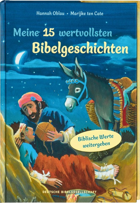 Meine 15 wertvollsten Bibelgeschichten. Liebevoll illustriertes Vorlesebuch ab 5 Jahren: Kindern biblische Werte weitergeben und erklären. Mit Tipps für Familien und pädagogische Fachkräfte - Hannah Oblau