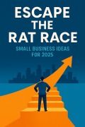 Cover-Bild zum Titel 'Escape the Rat Race: Small Business Ideas for 2025 (A Practical Guide to Quitting Your Job and Building Your Freedom)' von 'Rk247'