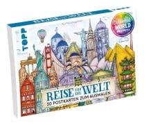 Cover-Bild zum Titel 'Colorful World Weltreise - Der Postkartenblock' von 'Madalina Tantareanu'