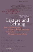 Cover-Bild zum Titel 'Lektüre und Geltung' von ''