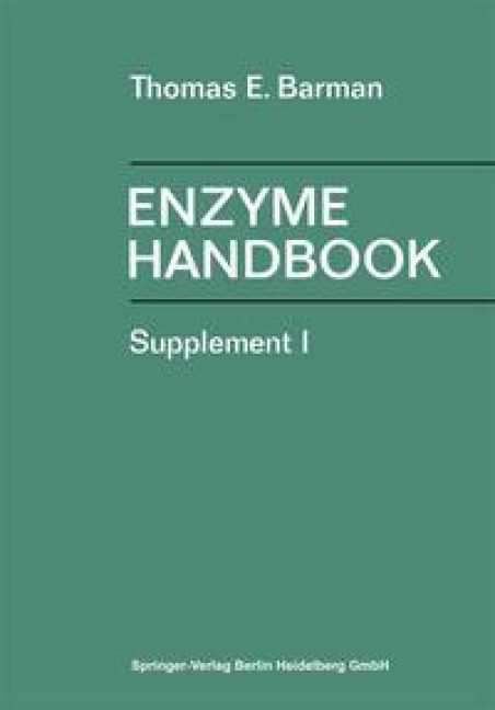 Enzyme Handbook - T. E. Barman