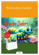 Cover-Bild zum Titel 'Tischplaner 2027 - Würmchen Zauber (A5 Tischkalender zum Aufstellen) CALVENDO' von 'Dusanka Djeric'
