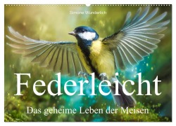 Cover-Bild zum Titel 'Federleicht - Das geheime Leben der Meisen (Wandkalender 2027 DIN A2 quer), CALVENDO Monatskalender' von 'Simone Wunderlich'