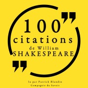 Cover-Bild zum Titel '100 citations de William Shakespeare' von 'William Shakespeare'