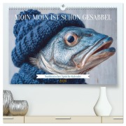 Cover-Bild zum Titel 'Moin Moin ist schon gesabbel - Norddeutscher Sprüche-Kalender (hochwertiger Premium Wandkalender 2026 DIN A2 quer), Kunstdruck in Hochglanz' von 'Mb Fotografie'