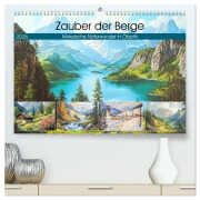 Cover-Bild zum Titel 'Zauber der Berge. Malerische Naturwunder in Öloptik (hochwertiger Premium Wandkalender 2026 DIN A2 quer), Kunstdruck in Hochglanz' von 'Rose Hurley'