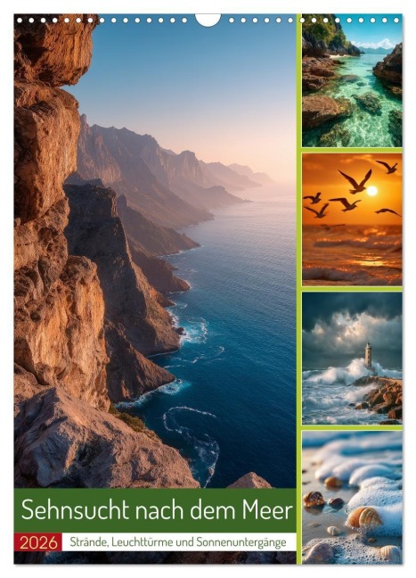 Sehnsucht nach dem Meer (Wandkalender 2026 DIN A3 hoch), CALVENDO Monatskalender - Steffen Gierok-Latniak