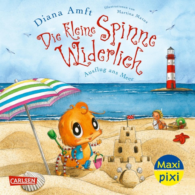 Maxi Pixi 475: VE 5: Die kleine Spinne Widerlich: Ausflug ans Meer (5 Exemplare) - Diana Amft