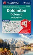 Cover-Bild zum Titel 'KOMPASS Wanderkarten-Set 672 Dolomiten, Dolomiti, Dolomites (4 Karten) 1:35.000' von ''