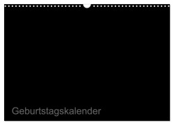 Cover-Bild zum Titel 'Bastel-Geburtstagskalender schwarz / Geburtstagskalender (Wandkalender 2026 DIN A3 quer), CALVENDO Monatskalender' von 'Kreativ Ist Gut'