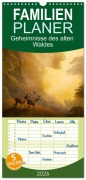 Cover-Bild zum Titel 'Familienplaner 2026 - Geheimnisse des alten Waldes mit 5 Spalten (Wandkalender, 21 x 45 cm) CALVENDO' von ''