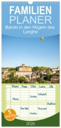 Cover-Bild zum Titel 'Familienplaner 2026 - Barolo in den Hügeln des Langhe mit 5 Spalten (Wandkalender, 21 x 45 cm) CALVENDO' von 'Sascha Haas Photography'