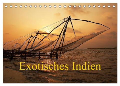 Exotisches Indien (Tischkalender 2024 DIN A5 quer), CALVENDO Monatskalender - Martin Rauchenwald