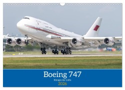 Cover-Bild zum Titel 'Boeing 747 Kalender (Wandkalender 2026 DIN A3 quer), CALVENDO Monatskalender' von 'Christoph Brunner'