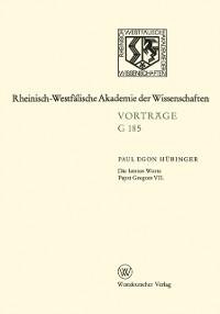 Die letzten Worte Papst Gregors VII - Paul Egon Hübinger