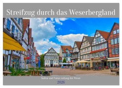 Cover-Bild zum Titel 'Streifzug durch das Weserbergland (Wandkalender 2026 DIN A3 quer), CALVENDO Monatskalender' von 'Tanja Voigt'