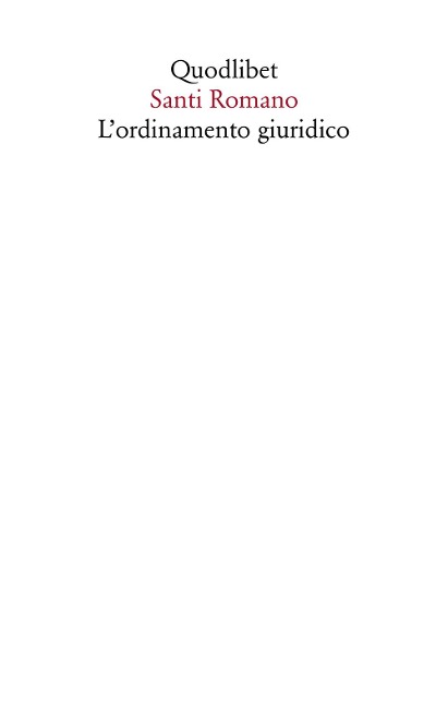 L' ordinamento giuridico - Santi Romano