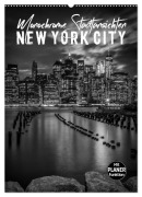 Cover-Bild zum Titel 'NEW YORK CITY Monochrome Stadtansichten (Wandkalender 2027 DIN A2 hoch), CALVENDO Monatskalender' von 'Melanie Viola'