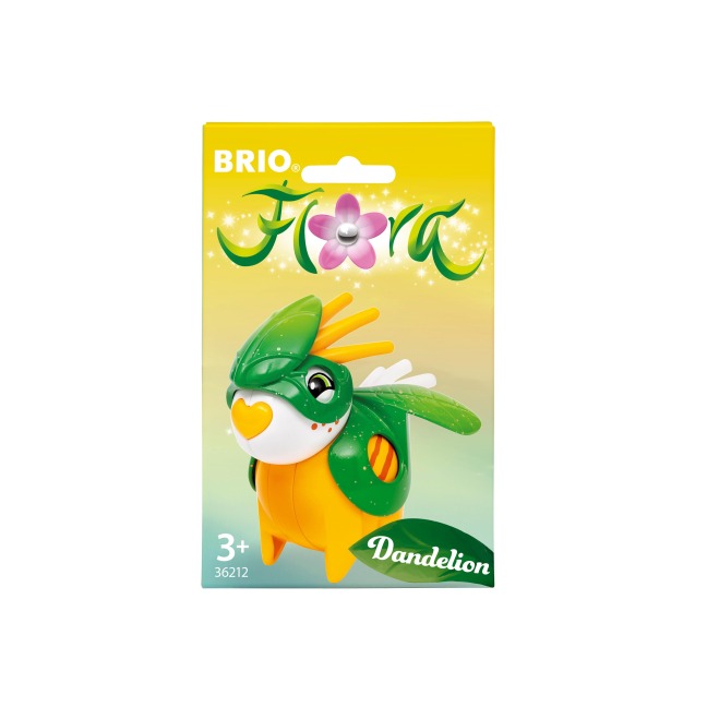 BRIO Flora - 36212 Dandelion im Blatt-Outfit | Spielzeug für endlosen fantasievollen Spielspaß für Mädchen und Jungen ab 3 Jahren - wunderschönes Geschenk - 