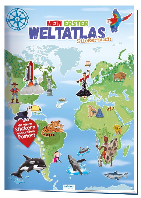 Stickerbuch "Mein erster Weltatlas" - 
