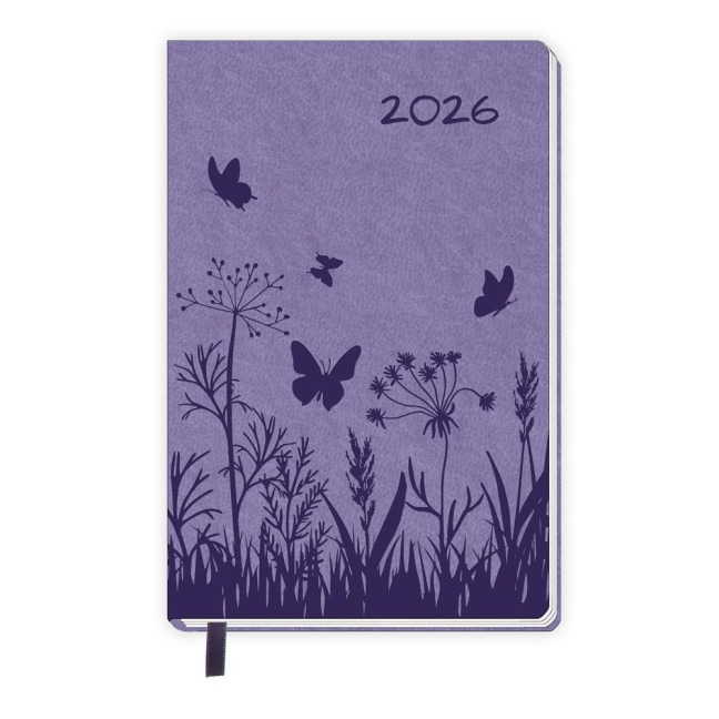 Trötsch Taschenkalender A7 Soft Touch Blumen 2026 - 