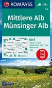 Cover-Bild zum Titel 'KOMPASS Wanderkarte 779 Mittlere Alb, Münsinger Alb 1:50.000' von ''