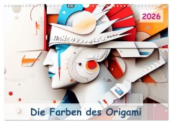 Cover-Bild zum Titel 'Die Farben des Origami (Wandkalender 2026 DIN A3 quer), CALVENDO Monatskalender' von 'Marie-Ange Pagnon'