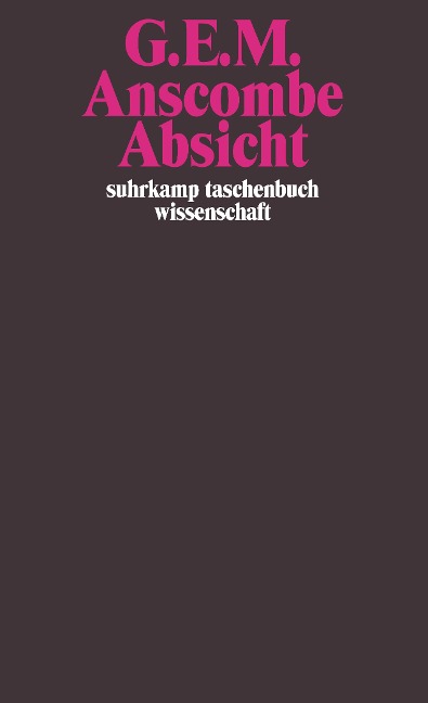 Absicht - G. E. M. Anscombe
