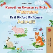 Cover-Bild zum Titel 'Kamusi ya Kwanza ya Picha Wanyama First Picture Dictionary Animals (Swahili English Bilingual Collection)' von 'Kidkiddos Books'