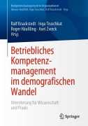 Cover-Bild zum Titel 'Betriebliches Kompetenzmanagement im demografischen Wandel' von ''
