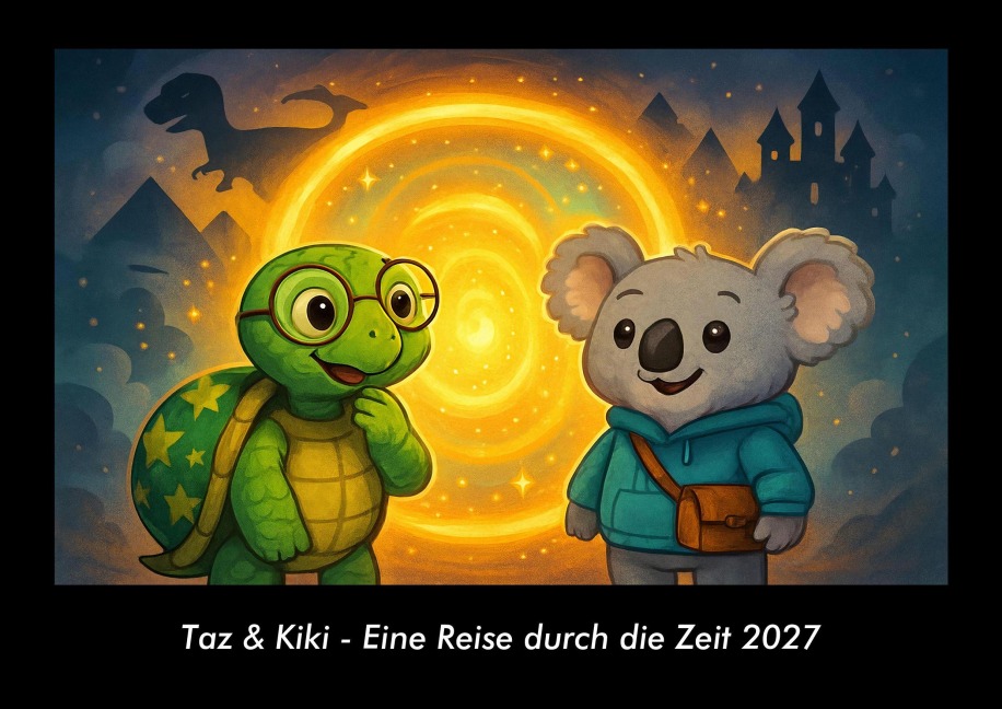 Taz & Kiki - Eine Reise durch die Zeit 2027 Fotokalender DIN A3 - Tobias Schmitt, Kevin Heber
