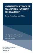 Cover-Bild zum Titel 'Mathematics Teacher Educators' Intimate Scholarship' von ''