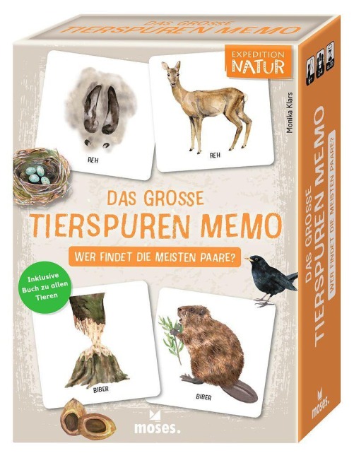 Das große Tierspuren Memo - Dipl. Grafik-Designerin Klars