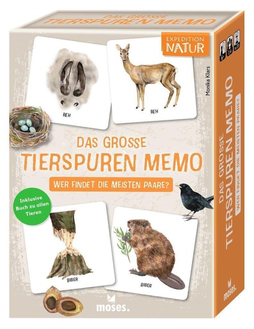 Das große Tierspuren Memo - Dipl. Grafik-Designerin Klars
