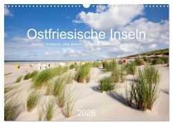 Cover-Bild zum Titel 'Ostfriesische Inseln - Borkum, Norderney, Juist, Baltrum, Langeoog, Spiekeroog, Wangerooge (Wandkalender 2026 DIN A3 quer), CALVENDO Monatskalender' von 'Hans Zaglitsch'