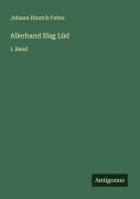 Cover-Bild zum Titel 'Allerhand Slag Lüd' von 'Johann Hinrich Fehrs'