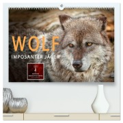 Cover-Bild zum Titel 'Wolf - Imposanter Jäger (hochwertiger Premium Wandkalender 2026 DIN A2 quer), Kunstdruck in Hochglanz' von 'Peter Roder'