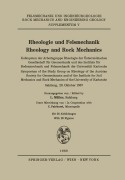Cover-Bild zum Titel 'Rheologie und Felsmechanik / Rheology and Rock Mechanics' von ''