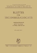 Blätter für Technikgeschichte - Josef Nagler
