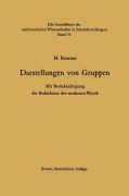 Cover-Bild zum Titel 'Darstellungen von Gruppen' von 'Hermann Boerner'