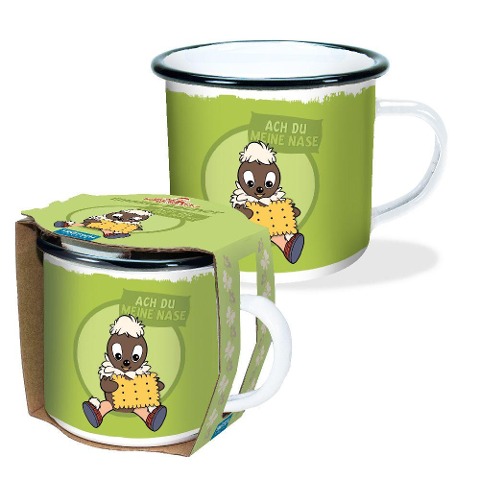 Unser Sandmännchen Emaille-Becher Ach du meine Nase - 