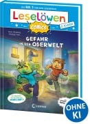 Cover-Bild zum Titel 'Leselöwen Comics 2. Klasse - Gefahr in der Oberwelt' von 'Karl Olsberg'