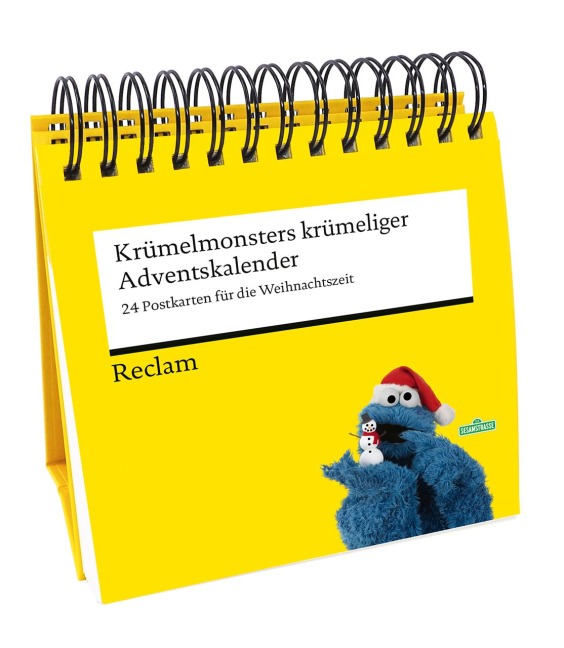 Krümelmonsters krümeliger Adventskalender. 24 Postkarten für die Weihnachtszeit (Advents-Postkartenaufsteller) - Das Krümelmonster