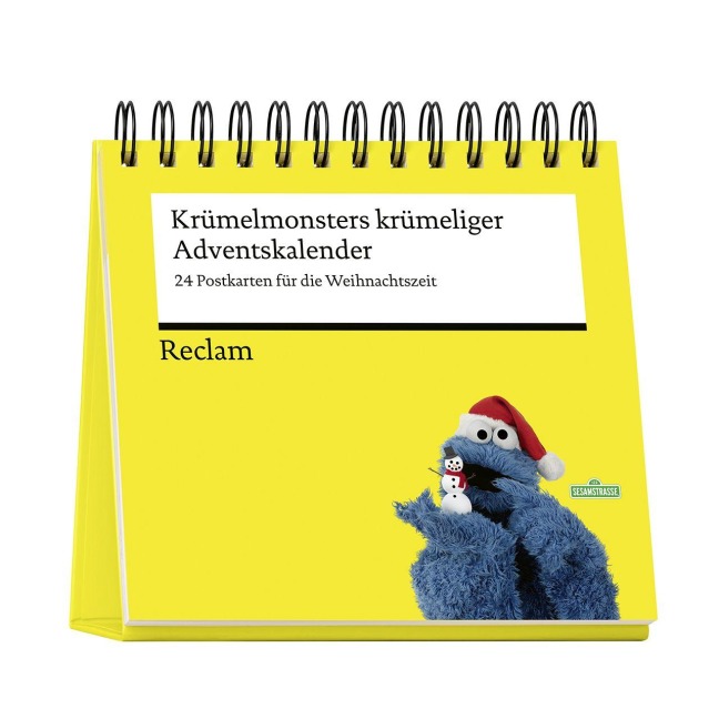 Krümelmonsters krümeliger Adventskalender. 24 Postkarten für die Weihnachtszeit (Advents-Postkartenaufsteller) - 