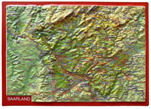 Reliefpostkarte Saarland - André Markgraf, Mario Engelhardt