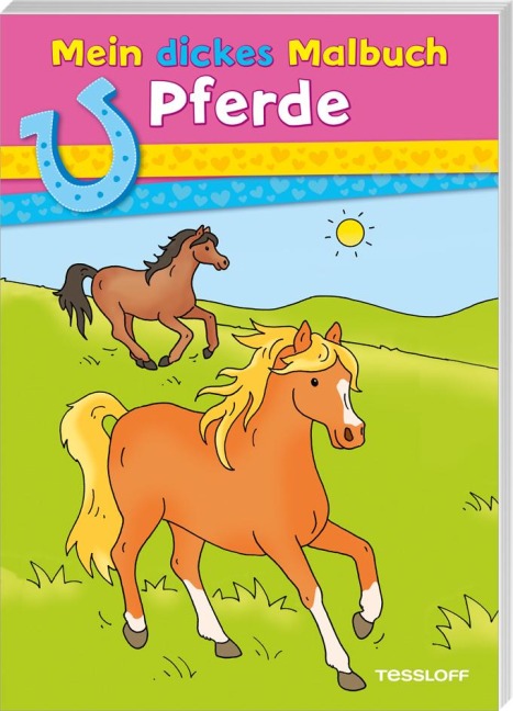 Mein dickes Malbuch. Pferde - 