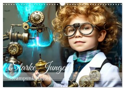 Cover-Bild zum Titel 'Starke Jungen - Steampunk Welten (Wandkalender 2026 DIN A3 quer), CALVENDO Monatskalender' von 'Drachenkind-Fotografie Drachenkind-Fotografie'